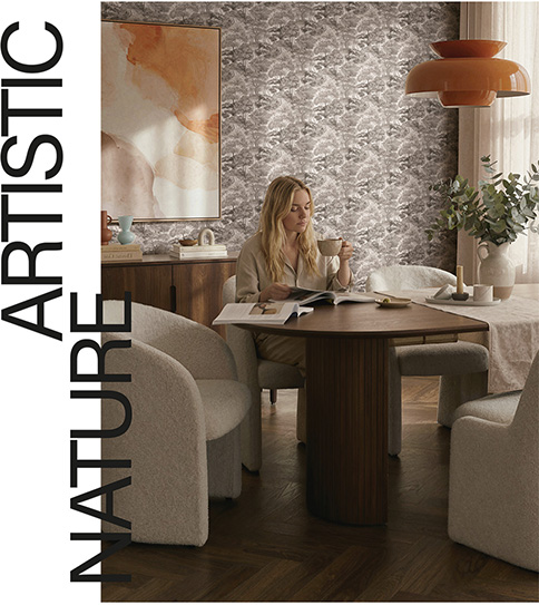 Natürliche Tapete AS792274 im Esszimmer
