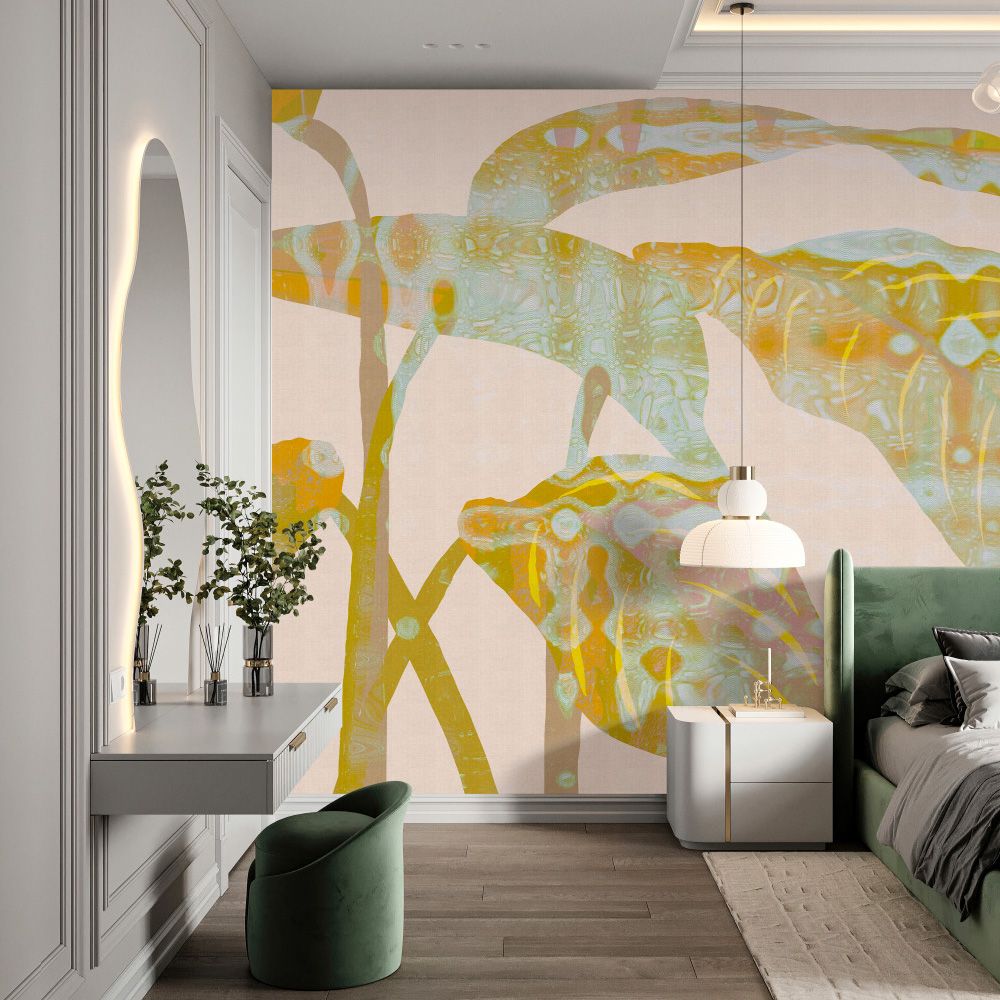 walls by patel V digital print wallpaper Flux
