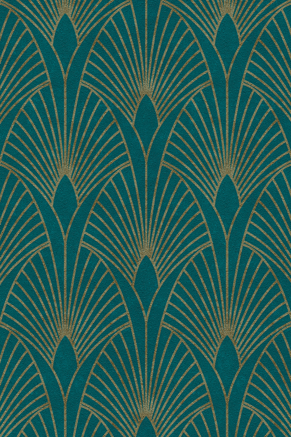 Papier peint vert or