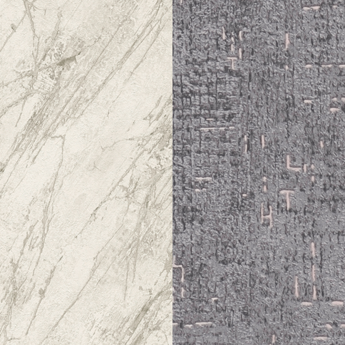 Combinaison de papier peint marbre et papier peint texturé