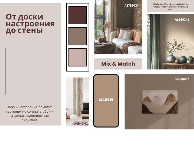 Комбинируйте обои для настроения