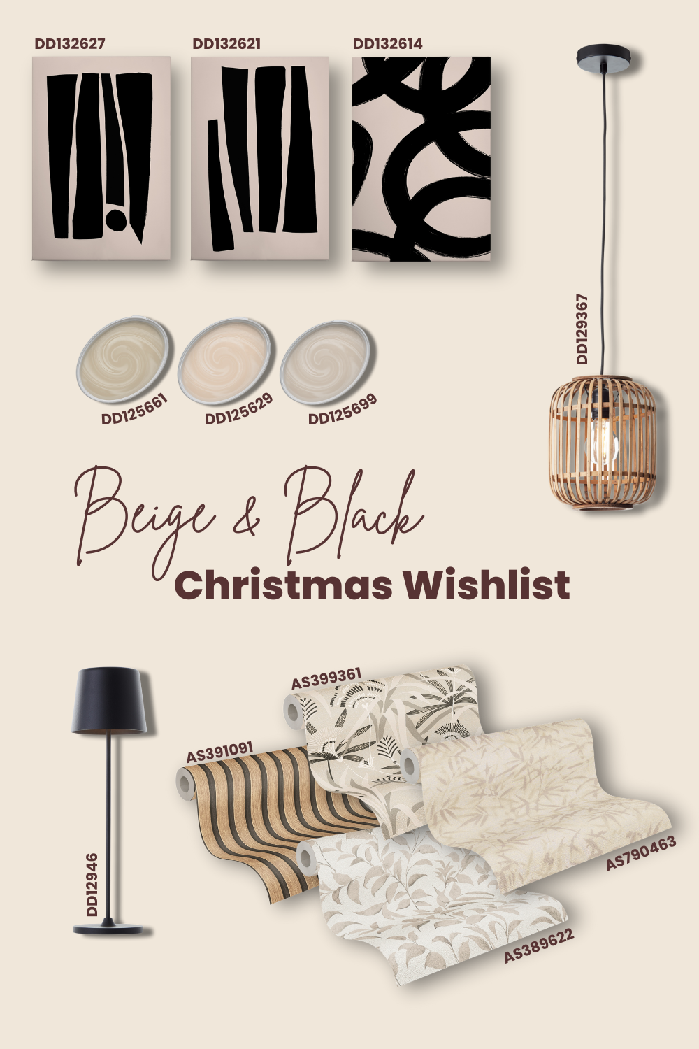 Beige & Black Interior Gift Guide