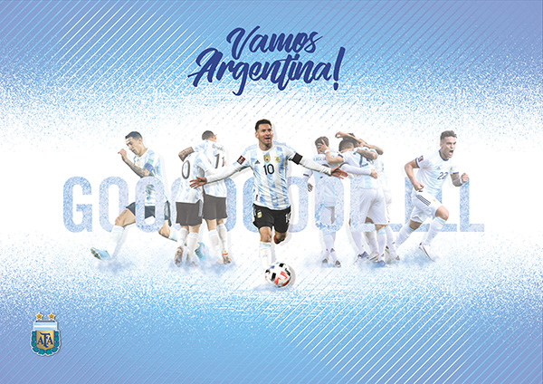 Soccer team Argentina wall mural