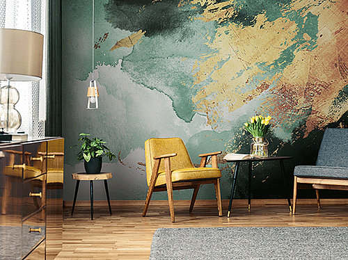 Digitaldrucktapeten in Hotel Lobby