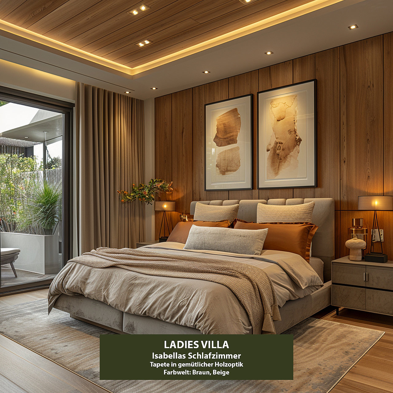 Schlafzimmer Ladies in der Bachelor Villa